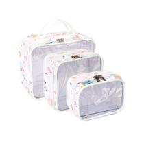 Kit 3 Pçs Necessaries Bebê e Infantil Impermeável com Visor e Zíper