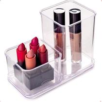 Kit 3 Pçs Organizador Multiuso Transparente Encaixe Bpa Free