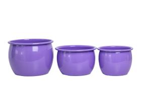 Kit 3 PÇS P,M,G Caldeirão Em Alumino Coloridos