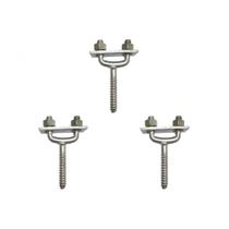 Kit 3 Pcs - Para-Raio Suporte Para Fita Aluminio Horizont...