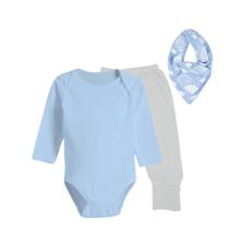 Kit 3 Pçs Roupinhas Bebê Body e Mijão e Babador Bandana Kit 3 Pçs Roupinhas Bebê Body e Mijão e Babador Bandana