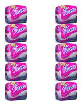 Kit 3 Pct Absorvente Feminino Fleen C/ Abas (24 Unidades)