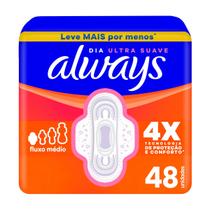 Kit 3 pct always basico ultra suave dia com abas 48un Kit 3 pct always basico ultra suave dia com abas 48un