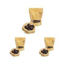 Kit 3 Pct Cookies Mini Biscoito Caseiro Cacau Bolacha Artesanal Sabor Chocolate Amargo 350g