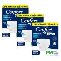 KIT 3 PCT Fralda Calça Geriátrica Confort Master Pants C/ 32 Unid - P/M e G/EG SEVERA /Intensa KIT 3 PCT Fralda Calça Geriátrica Confort Master Pants C/ 32 Unid - P/M e G/EG SEVERA /Intensa