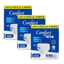 KIT 3 PCT Fralda Calça Geriátrica Confort Master Pants Com 32 Unid PM e GEG
