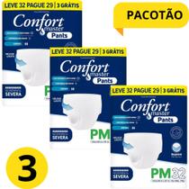 KIT 3 PCT Fralda Calça Geriátrica Confort Master Pants PM e GEG SEVERA