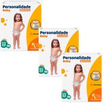 KIT 3 PCT Fralda Descartável Personalidade Baby Shortinho - todos tamanhos