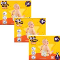 Kit 3 PCT Fralda Descartável Piquitucho Mega - Todos os tamanhos Kit 3 PCT Fralda Descartável Piquitucho Mega - Todos os tamanhos