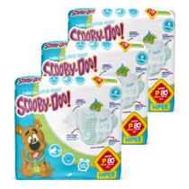 KIT 3 PCT Fralda Descartável Scooby Doo Hiper