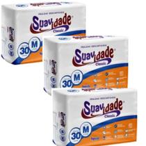 KIT 3 Pct Fralda Geriatrica Descartavel Suavidade Classic - Todos Os Tamanhos KIT 3 Pct Fralda Geriatrica Descartavel Suavidade Classic - Todos Os Tamanhos