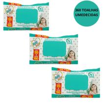 KIT 3 PCT Toalhas Umedecidas Bebê Infantil Baby Lenn 360UN 120 CADA PCT Sem Alcool Etilíco KIT 3 PCT Toalhas Umedecidas Bebê Infantil Baby Lenn 360UN 120 CADA PCT Sem Alcool Etilíco