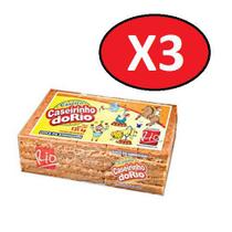 Kit 3 Pcts Doce de Amendoim Caseirinho do Rio com 50un - 1,3Kg=150un