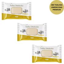 KIT 3 PCTS Toalhas Umedecidas TOK SUAVE PREMIUM 100un cada KIT 3 PCTS Toalhas Umedecidas TOK SUAVE PREMIUM 100un cada