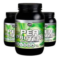 Kit 3 Pea Protein 1kg Proteína Vegetal Unilife Sabor Natural Kit 3 Pea Protein 1kg Proteína Vegetal Unilife Sabor Natural