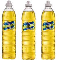 Kit 3 peça detergente minuano liquido amarelo neutro 500ml Kit 3 peça detergente minuano liquido amarelo neutro 500ml