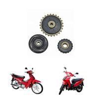 Kit 3 Peça Tensor Guia Corrente Comando Shineray Phoenix Jet