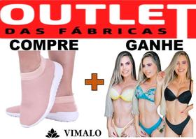 Kit 3 peças = 1 tênis meia vl07 nude + conjunto de lingeries