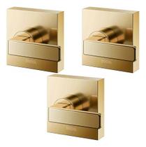 Kit 3 Peças Acabamento Registro Base Deca 1/2 3/4 E 1 Ouro Kit 3 Peças Acabamento Registro Base Deca 1/2 3/4 E 1 Ouro