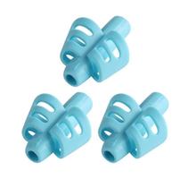 KIT 3 PEÇAS Adaptador Corretor de Escrita fina Cor Azul KIT 3 PEÇAS Adaptador Corretor de Escrita fina Cor Azul