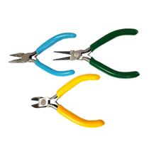 Kit 3 Peças Alicates Para Artesanato Bijuteria Eletrônica
