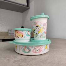 Kit 3 Peças Baby Fazendinha - Copos Tupperware Kit 3 Peças Baby Fazendinha - Copos Tupperware