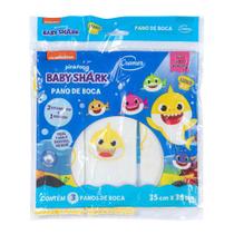 Kit 3 peças baby shark pano de boca Kit 3 peças baby shark pano de boca