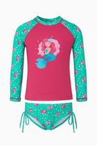 Kit 3 Peças Blusa Pro Uv 50 + Biquíni + Top Infantil Juvenil