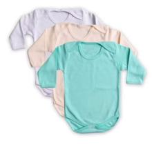 Kit 3 peças body bebê manga longa suedine 100% algodão neutra tamanho p Kit 3 peças body bebê manga longa suedine 100% algodão neutra tamanho p