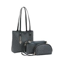 Kit 3 peças bolsa chenson new monograma dupla face 3485426