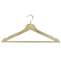 Kit 3 pecas cabide de madeira natural - cleanhome Kit 3 pecas cabide de madeira natural - cleanhome