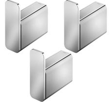 Kit 3 Peças Cabide Porta Toalha Docol Flat Cromado 00960906 Kit 3 Peças Cabide Porta Toalha Docol Flat Cromado 00960906