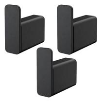 Kit 3 Peças Cabide Simples Banheiro Docol Flat 009609ce Onix Kit 3 Peças Cabide Simples Banheiro Docol Flat 009609ce Onix