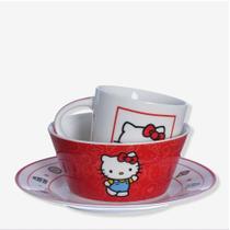 Kit 3 peças Café da Manhã Hello Kitty - ZonaCriativa Kit 3 peças Café da Manhã Hello Kitty - ZonaCriativa