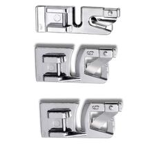 Kit 3 Peças Calcador De Bainha Barra 2,4,6mm Para Máquina Doméstica