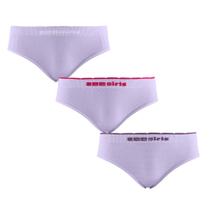 Kit 3 peças Calcinha Tanga Infantil Sem Costura Zee Rucci