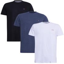 Kit 3 Peças Camisetas FMF Básicas Masculina Industrie em Algodão Premium no Estilo Bordado França Preto Branco M M Kit 3 Peças Camisetas FMF Básicas Masculina Industrie em Algodão Premium no Estilo Bordado França Preto Branco M M