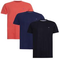 Kit 3 Peças Camisetas FMF Básicas Masculina Industrie em Algodão Premium no Estilo Bordado França Kit 3 Peças Camisetas FMF Básicas Masculina Industrie em Algodão Premium no Estilo Bordado França