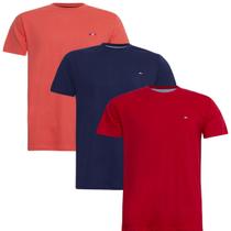 Kit 3 Peças Camisetas FMF Básicas Masculina Industrie em Algodão Premium no Estilo Bordado França Kit 3 Peças Camisetas FMF Básicas Masculina Industrie em Algodão Premium no Estilo Bordado França