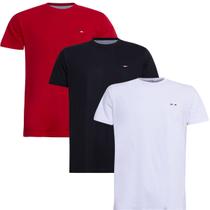 Kit 3 Peças Camisetas FMF Básicas Masculina Industrie em Algodão Premium no Estilo Bordado França Kit 3 Peças Camisetas FMF Básicas Masculina Industrie em Algodão Premium no Estilo Bordado França
