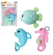 Kit 3 peças chocalhos baby toys