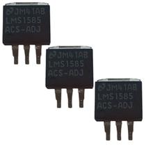 Kit 3 Peças Circuito Integrado LMS1585 ADJ TO263