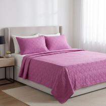 Kit 3 Peças Cobre Leito Casal( 01 Colcha 2,20 x 2,30 m 02 Fronhas 50 x 70 cm) Rosa Pink Matelassê Kit 3 Peças Cobre Leito Casal( 01 Colcha 2,20 x 2,30 m 02 Fronhas 50 x 70 cm) Rosa Pink Matelassê