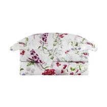 Kit 3 Peças Cobre Leito Colcha Casal Camesa Garden Floral Dupla Face Kit 3 Peças Cobre Leito Colcha Casal Camesa Garden Floral Dupla Face