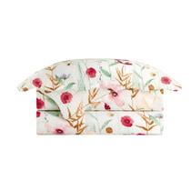 Kit 3 Peças Cobre Leito Colcha Queen Camesa Garden Floral Dupla Face Kit 3 Peças Cobre Leito Colcha Queen Camesa Garden Floral Dupla Face