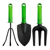 Kit 3 Peças Conjunto Ferramentas para Jardinagem Jardim