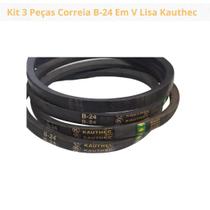 Kit 3 Peças Correia B-24 Em V Lisa Kauthec