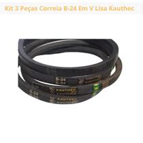 Kit 3 Peças Correia B-24 Em V Lisa Kauthec