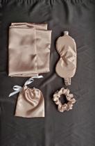 Kit 3 peças Crepe de Seda Mascara de Dormir, Xuxinha e Fronha + Brinde - Magic