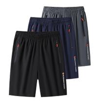 KIT 3 peças de Bermudas Esportiva de Seda fria e seca rápido Qualquer Ocasião Casual e Treinos KIT 3 peças de Bermudas Esportiva de Seda fria e seca rápido Qualquer Ocasião Casual e Treinos
